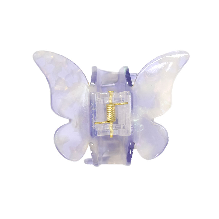 ヘアクリップ バタフライ ハーフアップ ミニ 小さめ バンスクリップ 蝶