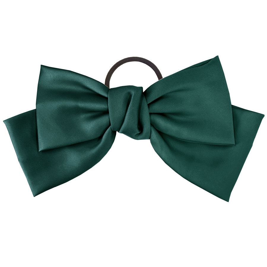 ヘアゴム ヘアフック ヘアポニー ポニーフック おしゃれ リボン ビッグ 子供 ヘアアクセサリー 黒 大きめ サテン 髪飾り 髪留め 和装 卒業式 入学式 結婚式 |  | 02