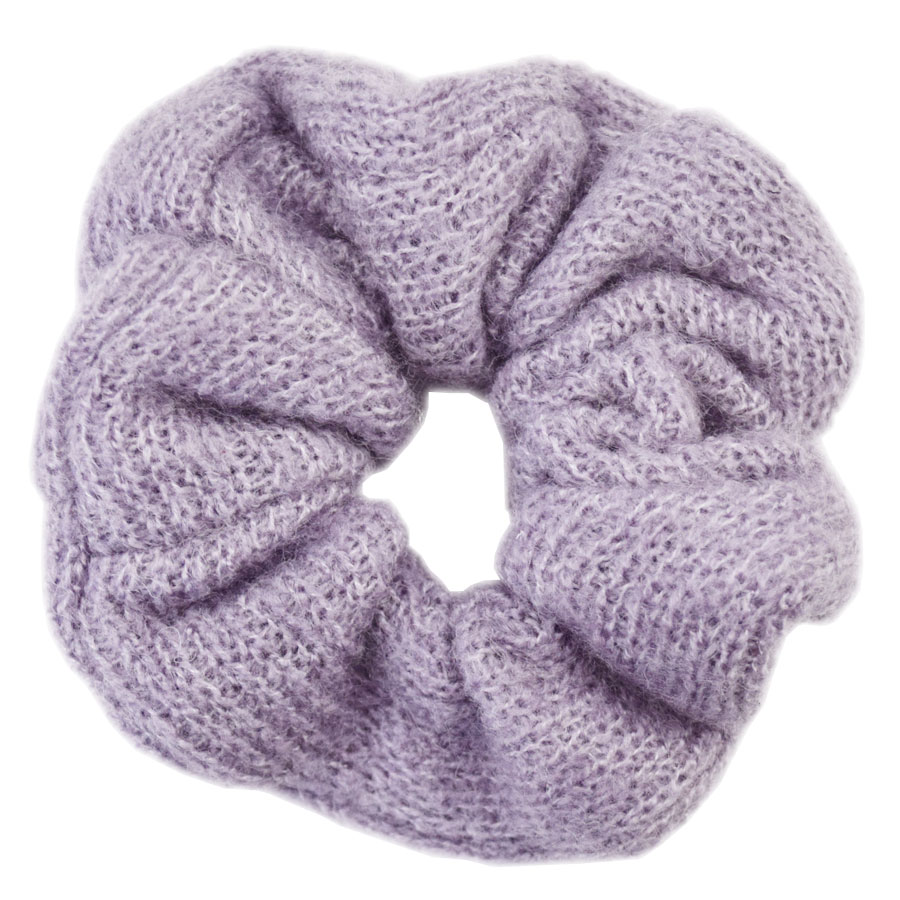 シュシュ ニット 大きめ ボリューム ヘアアクセサリー シンプル 大人