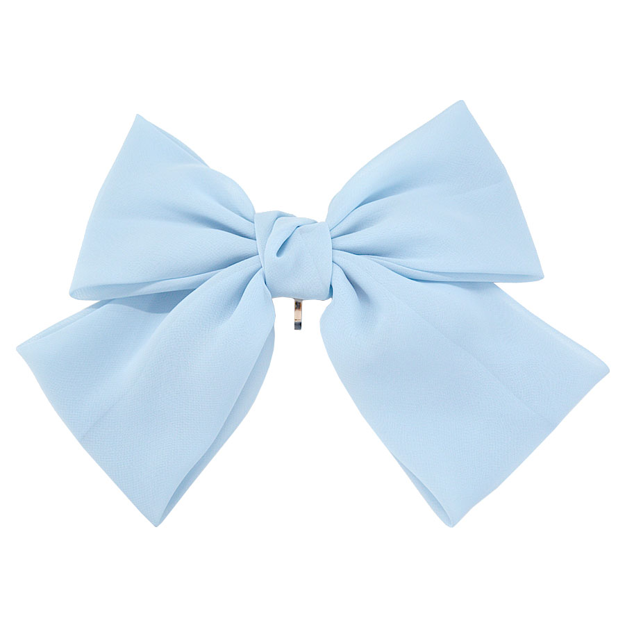 ポニーフック リボン 大きめ シフォン 揺れる レディース ヘア