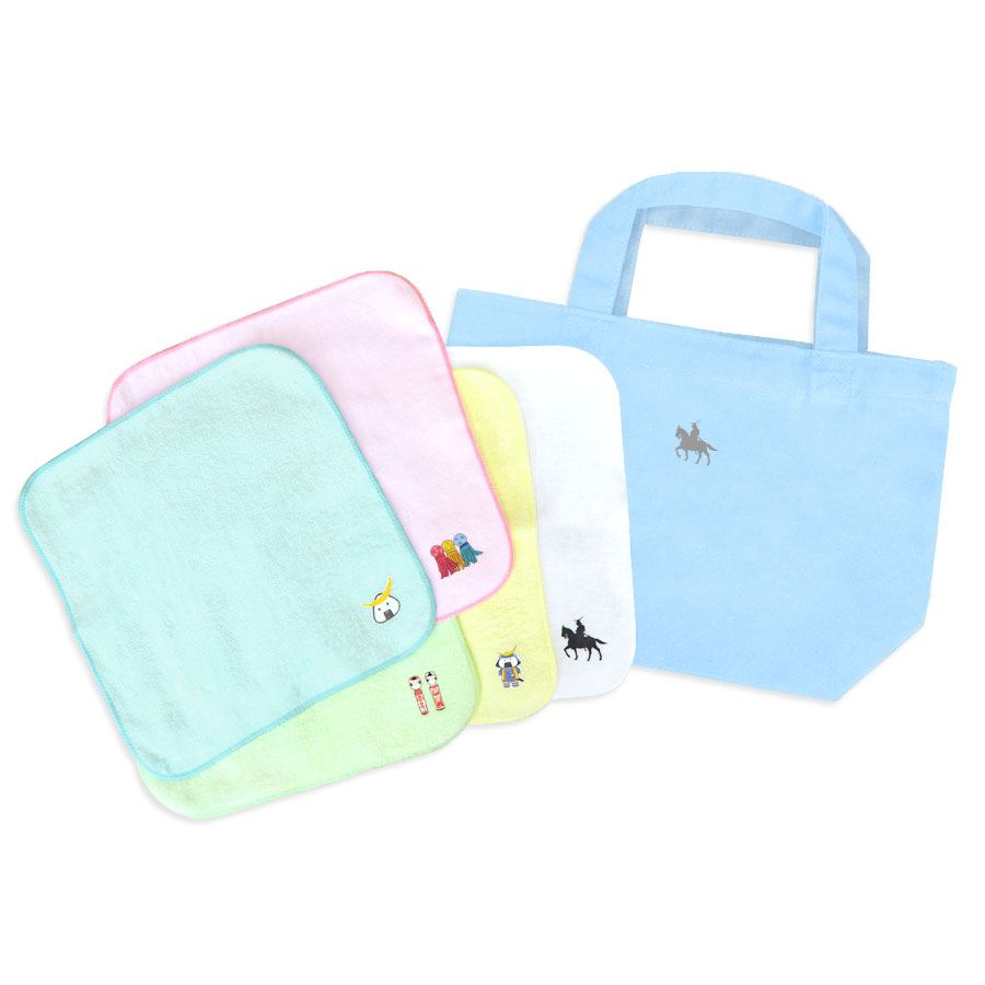 ミニタオル トートバッグ 宮城 仙台 お土産 おみやげ 6点セット