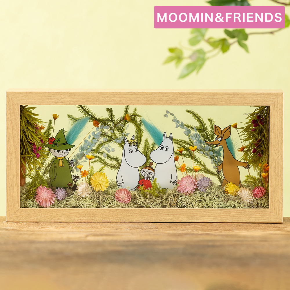 MOOMIN（ムーミン） プリザーブドフラワー 「フラワーフレーム（横長