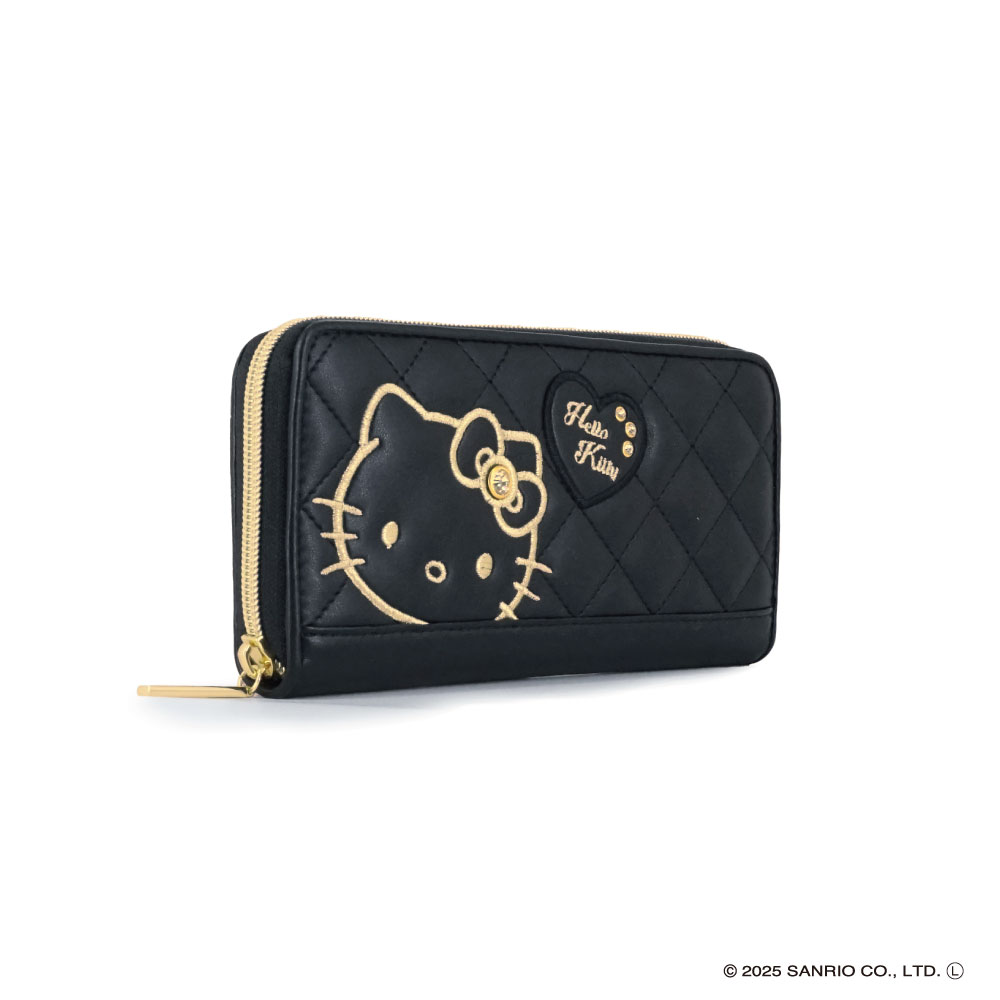 新品　サンリオ本革　長財布　1点　HELLO KITTY ハローキティ HELLO KITTY ラウンドファスナー長財布 札入れ