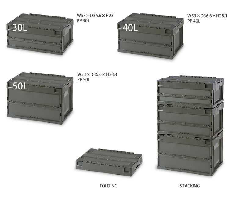 収納ボックス 折りたたみ スタッキング ミリタリー 男前インテリア アウトドア キャンプ ピクニック バーベキュー