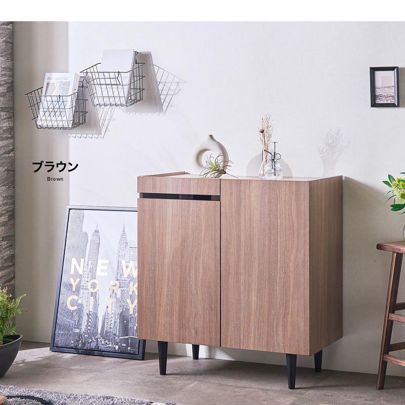 楽天市場】サイドボード キャビネット 完成品 リビング