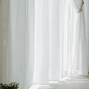 カーテン 非遮光 ドレープカーテン 押しカラー 綿100%セミオーダーカーテン 1枚 無地