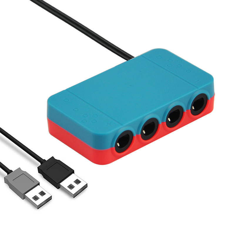 ゲームキューブ コントローラー 変換 アダプター 接続タップ Nintendo Switch WiiU 対応 ターボ機能搭載 簡単接続 互換品｜eakindo2｜04