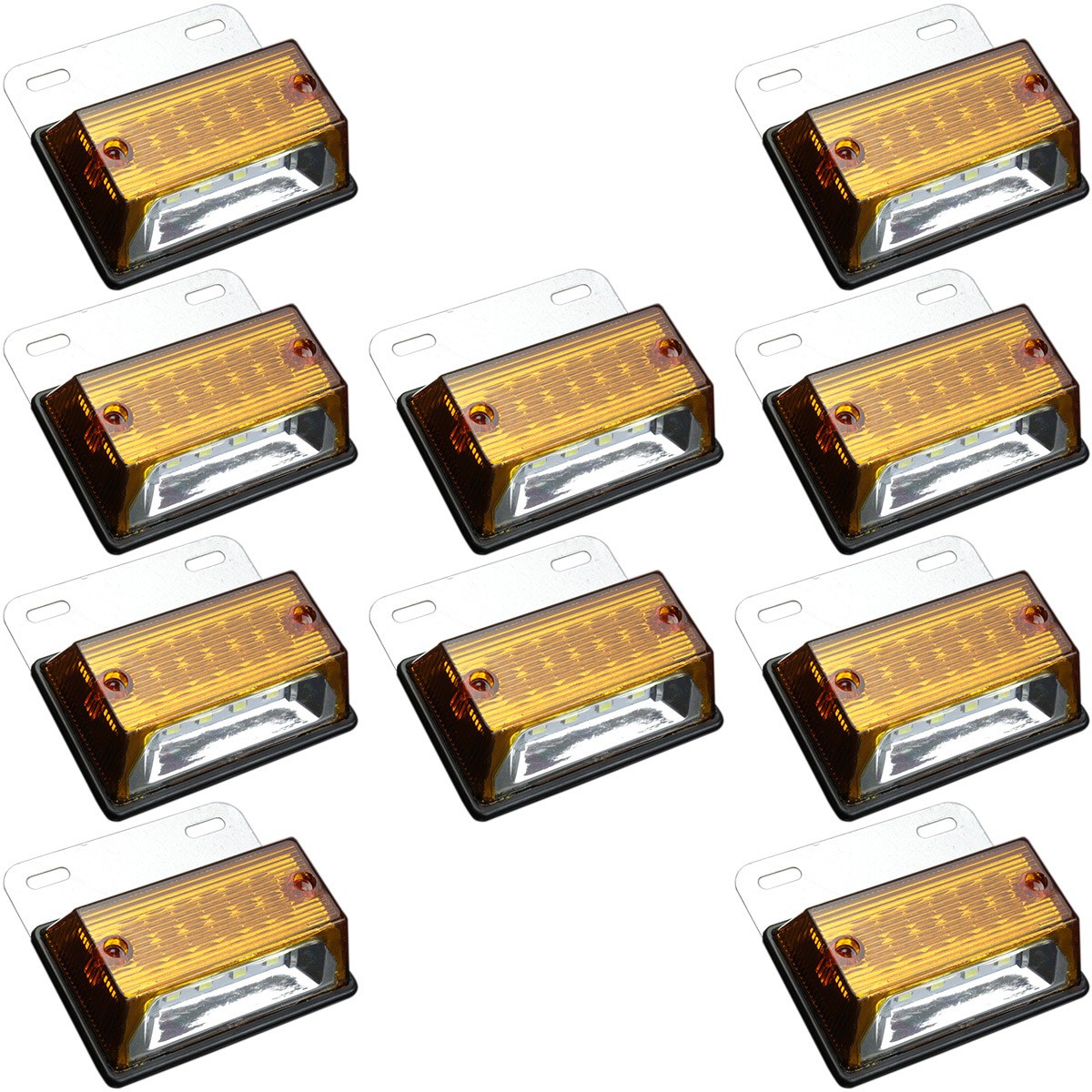 送料無料】 10個セット 24V 高輝度 砲弾型LED 12発 5030SMD 4発
