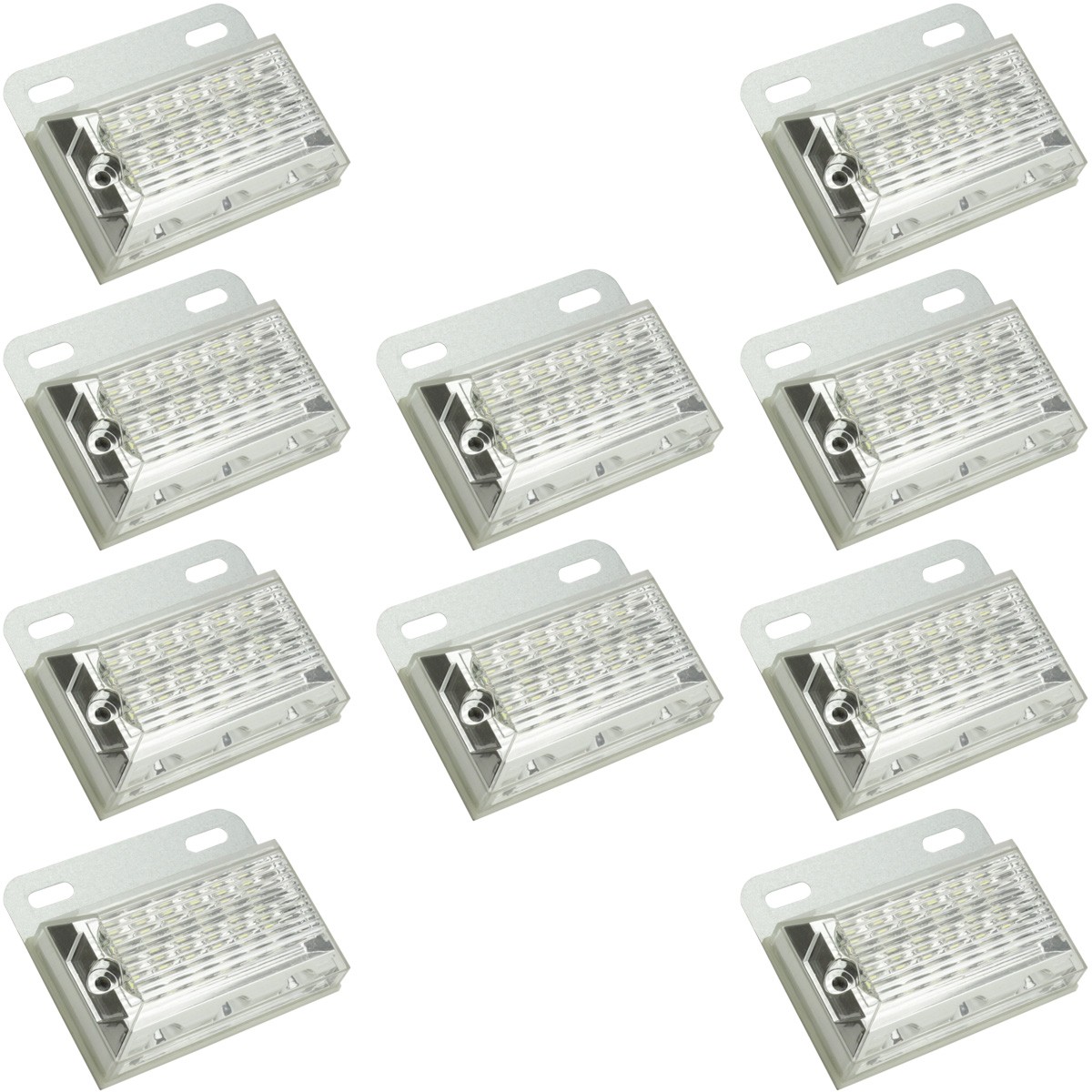 送料無料】 10個セット 24V 高輝度 砲弾型LED 12発 SMD 3発 ダウン