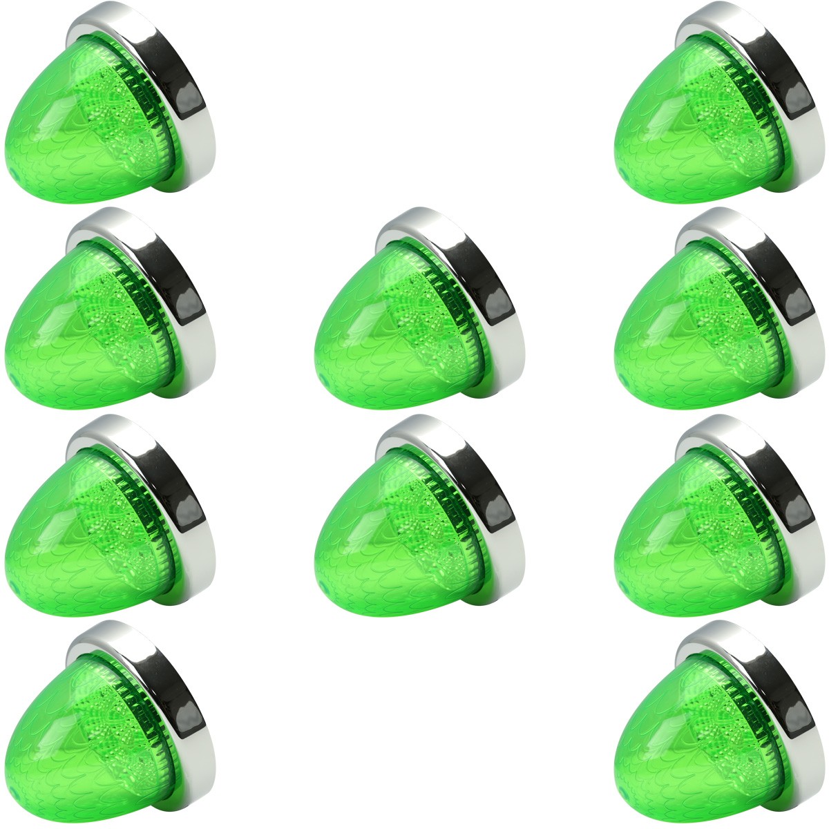 送料無料】 10個セット 24V 10連 LED サイドマーカー バス