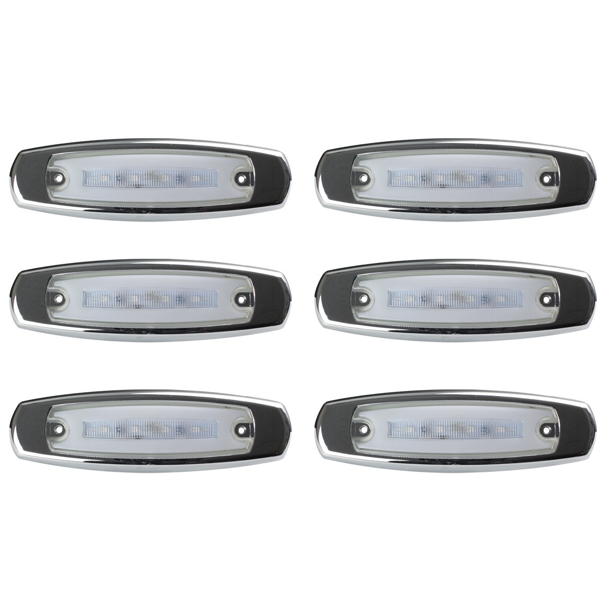 送料無料】 6個セット 24V ファイバープレート内蔵 LED スリム