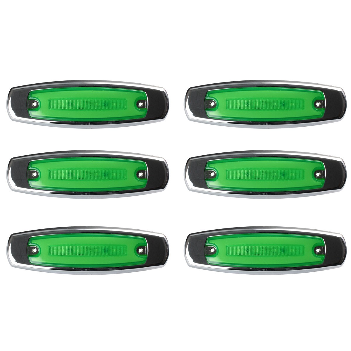 送料無料】 6個セット 24V ファイバープレート内蔵 LED スリム