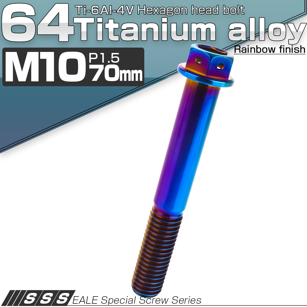 チタンボルト M6×40mm P1.0 六角ボルト フランジ付き 六角穴付きボルト