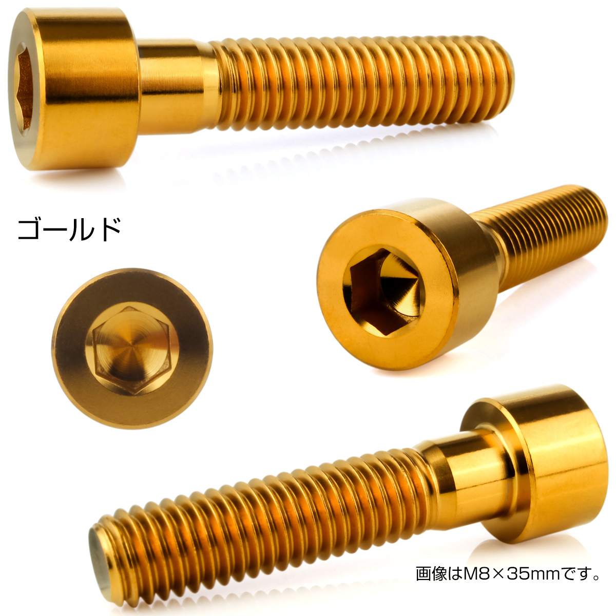 チタンボルト M10×20mm P1.25 キャップボルト キャップスクリュー 六角