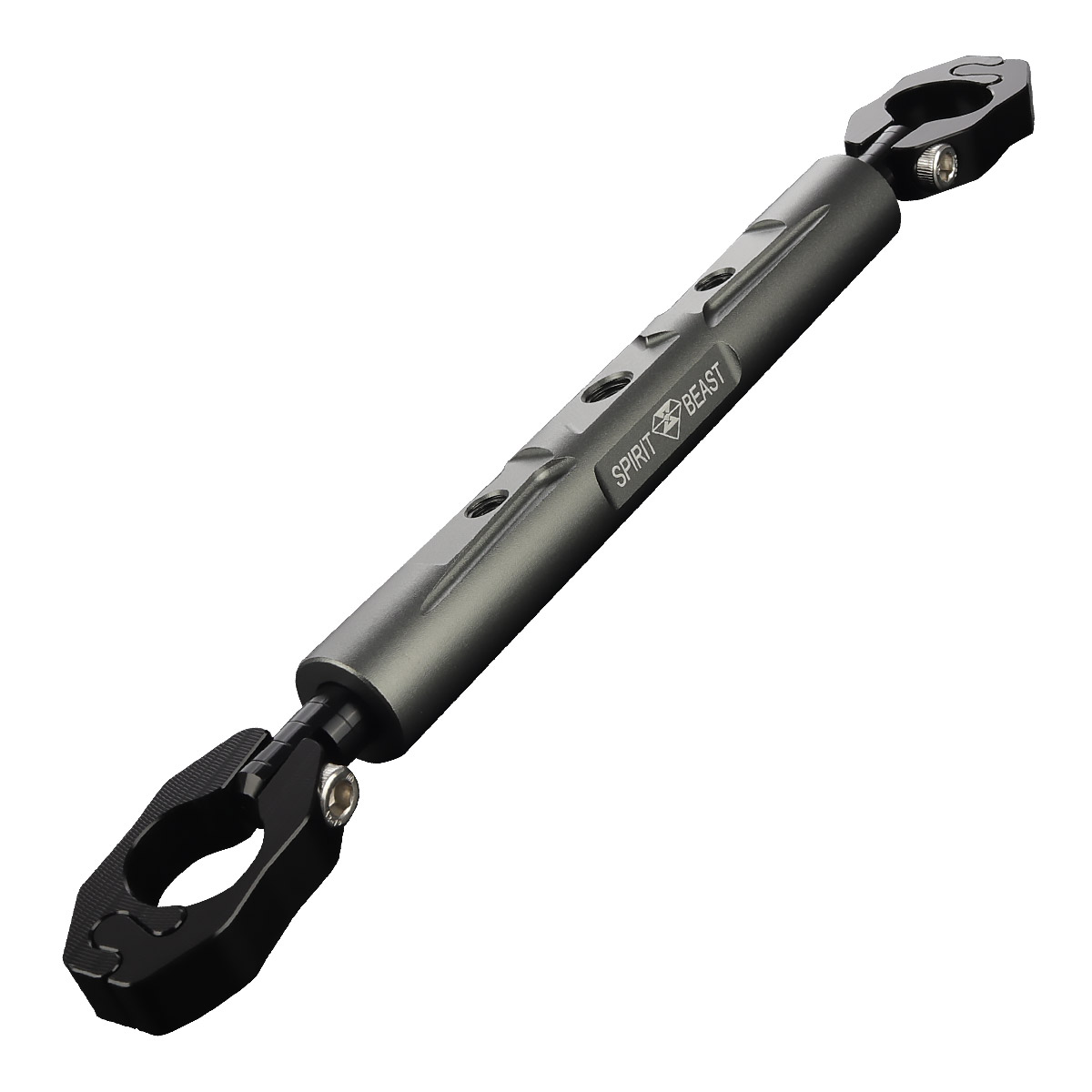 バイク ハンドルブレースバー 22.2mm 汎用 アルミ クランプ式