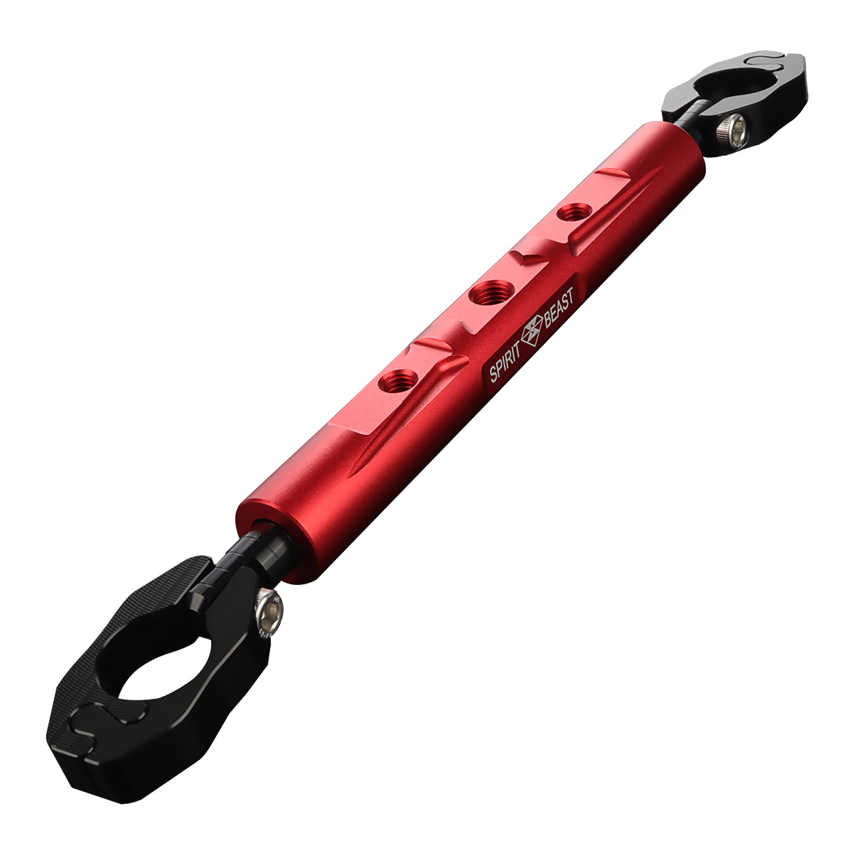 バイク ハンドルブレースバー 22.2mm 汎用 アルミ クランプ式