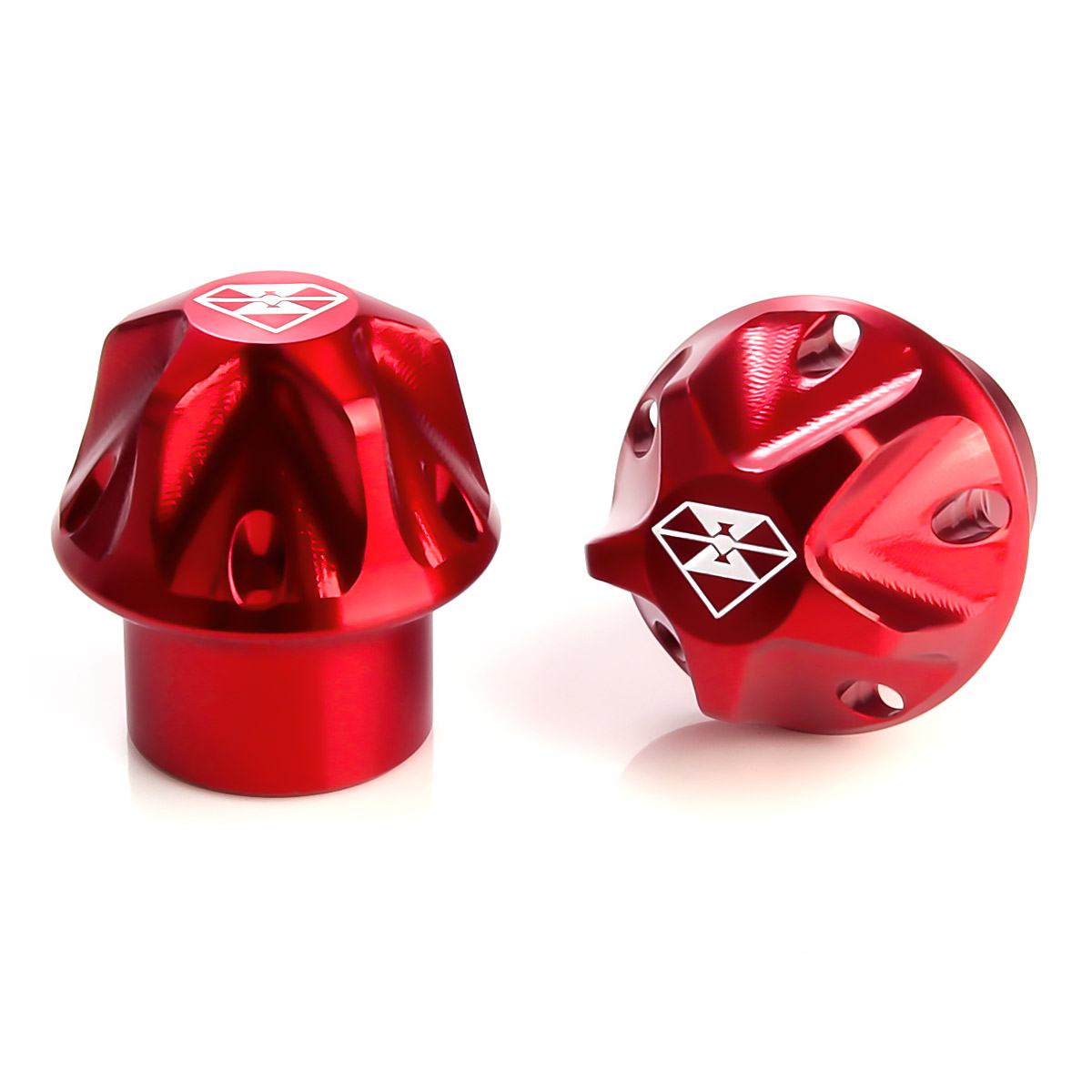 バイク エアバルブキャップ エアーバルブキャップ タイヤバルブキャップ T6アルミ 2個セット S-956 | ブランド登録なし | 03