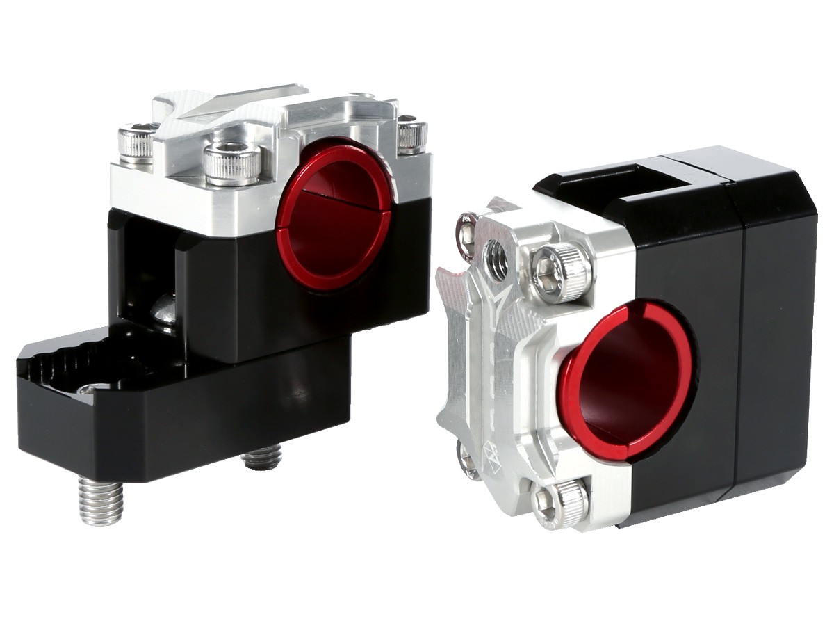 汎用 オフセット ハンドルポスト ±20mm アルミ削り出し クランプ