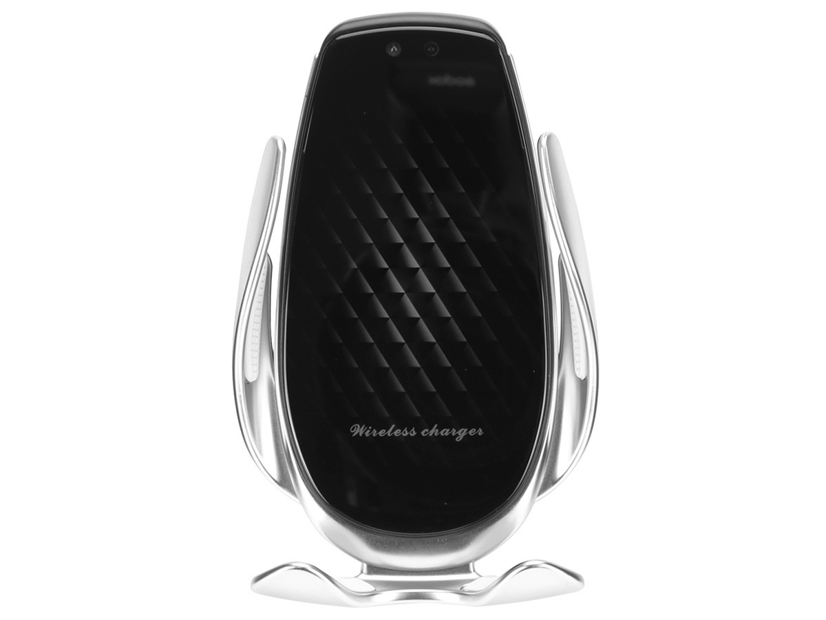 Qi ワイヤレス充電 車載器 スマートフォン ホルダー MAX15W オート 自動開閉 2色 USB TYPE-C スマホ 携帯 Y-101 | ブランド登録なし | 01