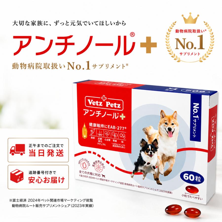 アンチノールプラス アンチノール 犬 90粒 犬用 プラス ペット サプリ
