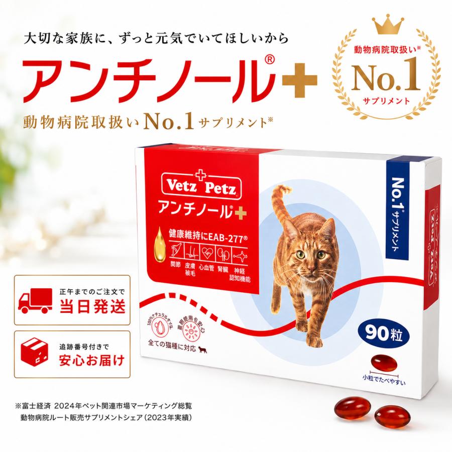 Vetz Petz アンチノールプラス 90粒 正規品 アンチノールプラス アンチノール 犬 90粒 犬用 プラス ペット サプリ