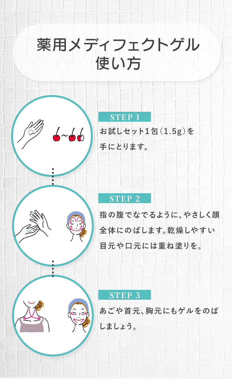 薬用メディフェクトゲル 1.5g×7包【医薬部外品】ニキビ 肌荒れ あせも