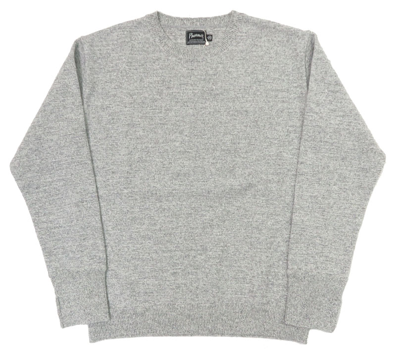 Pherrow's（フェローズ） 長袖 クールネック ウール ニット セーター