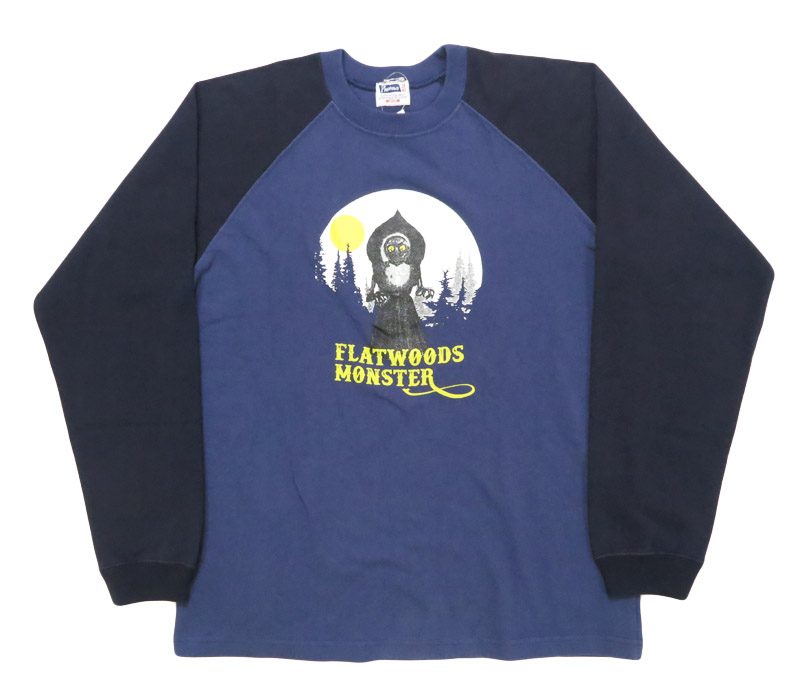 Pherrow's（フェローズ） 長袖 Tシャツ プリントラグランスリーブ