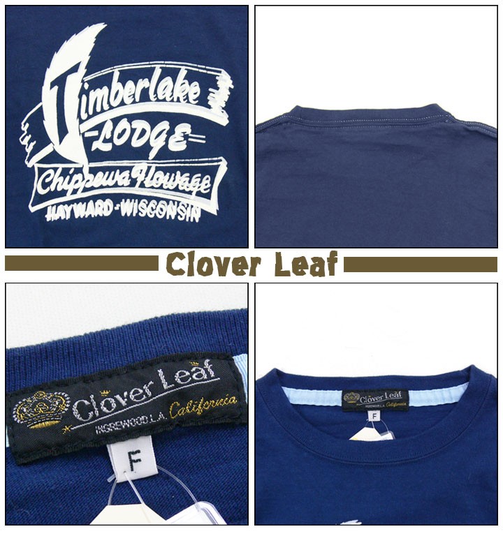 CLOVER LEARF クローバーリーフ リントTシャツ TIMBER LAKE CLOVER LEARF クローバーリーフ リントTシャツ TIMBER LAKE