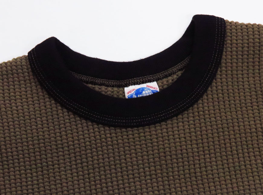 JELADO ジェラード メガ サーマル クルーネック 長袖 Tシャツ 2トーン カットソー AB12226 【2025年秋冬新作】 JELADO（ジェラード） メガ サーマル クルーネック 長袖 Tシャツ 2