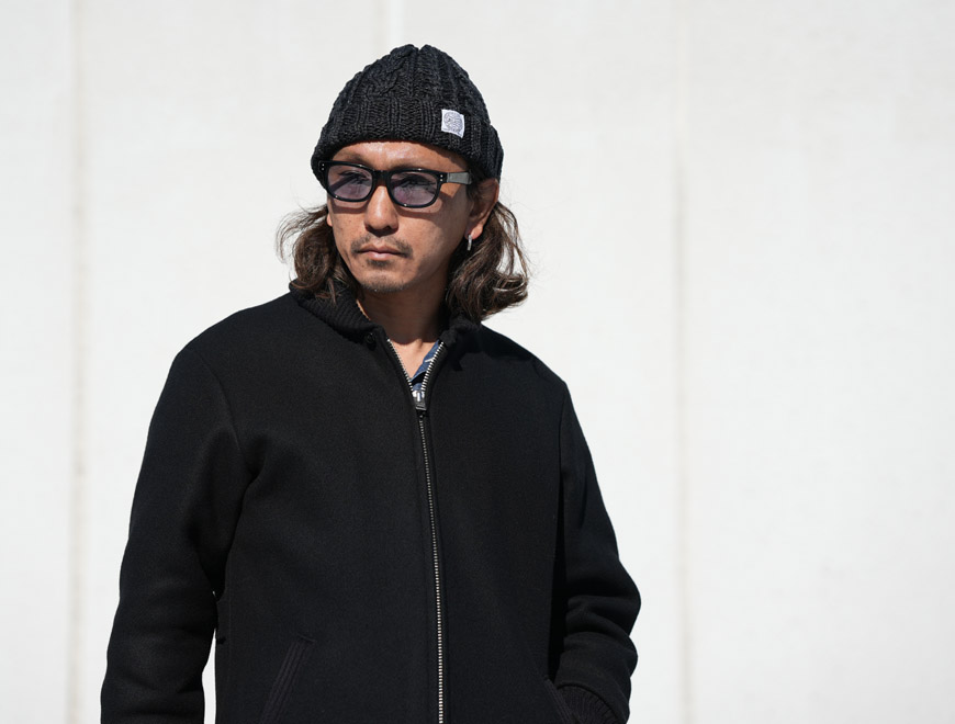 JELADO コットンニットキャップ BLACK JELADO（ジェラード） ケーブル編み コットン ワッチ キャップ ニット