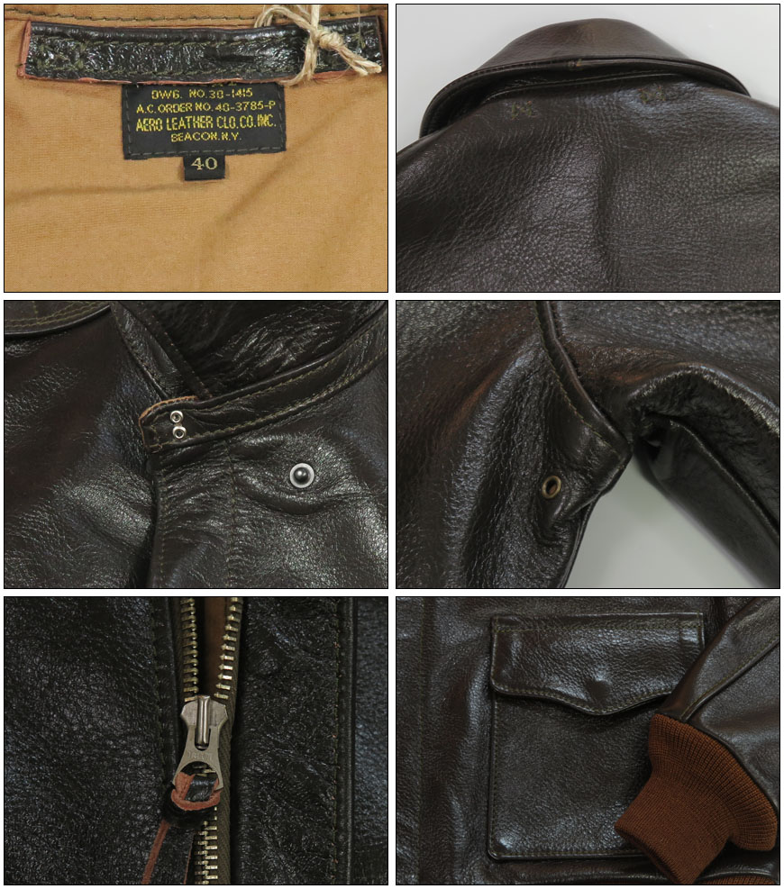 エアロレザー AERO LEATHER フライトジャケット A-2 13911 40-3785-P