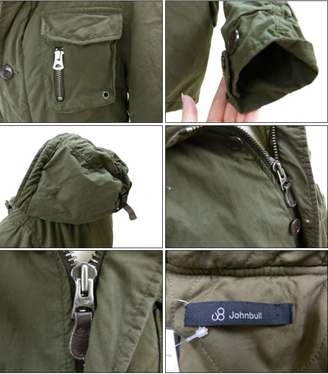 Johnbull（ジョンブル） レディース フーデットミリタリージャケット