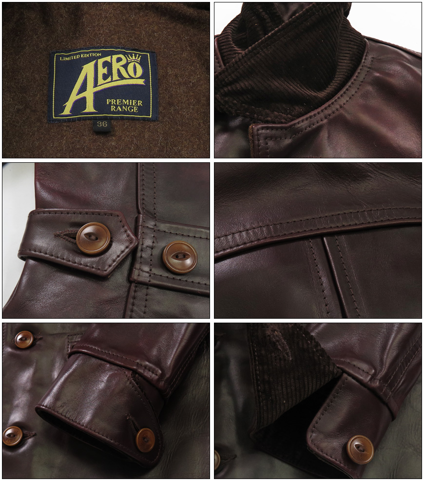 エアロレザー AERO LEATHER レザー プレミア ワークコート Premier