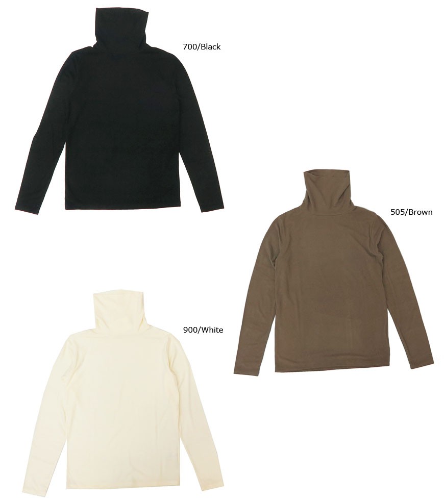 Allumer アリュメール 長袖 サーマル ハイネック プルオーバー Tシャツ