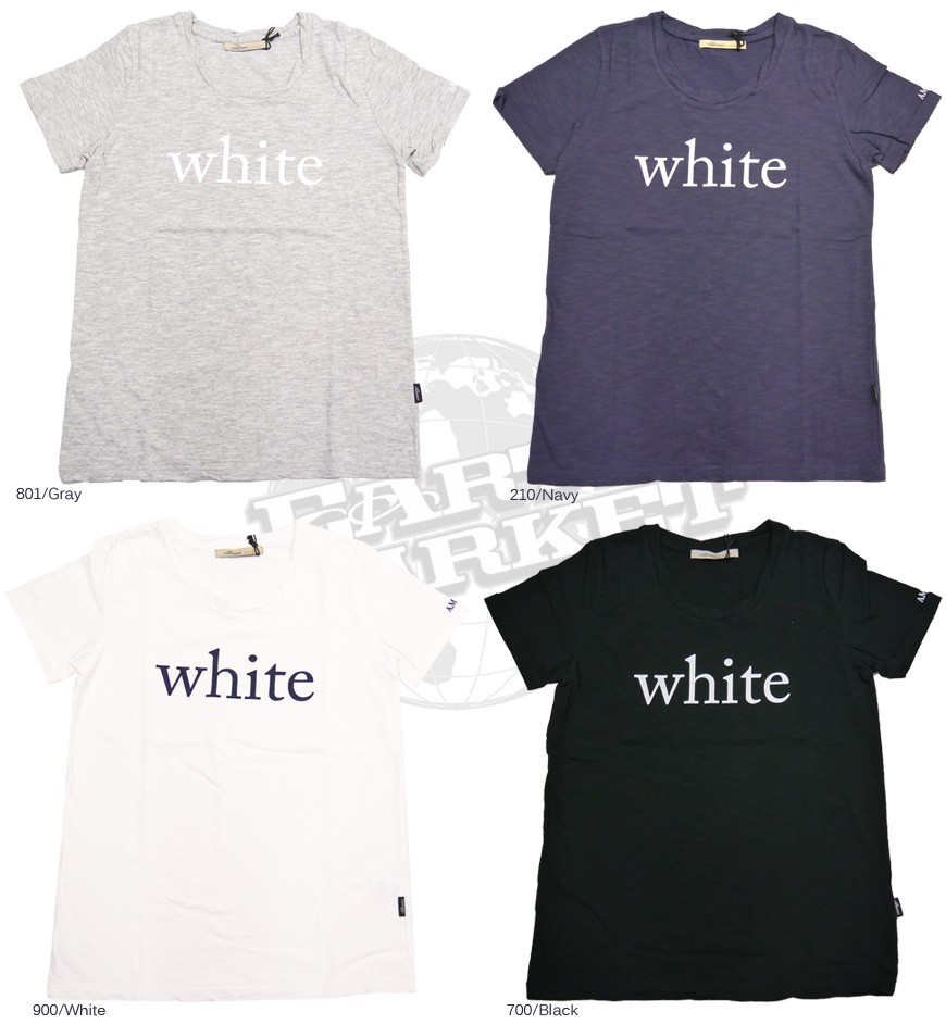 Allumer アリュメール レディース Tシャツ 半袖 プリント クルー