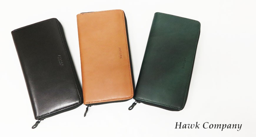 Hawk Company（ホークカンパニー） イタリアンレザー ラウンドジップ