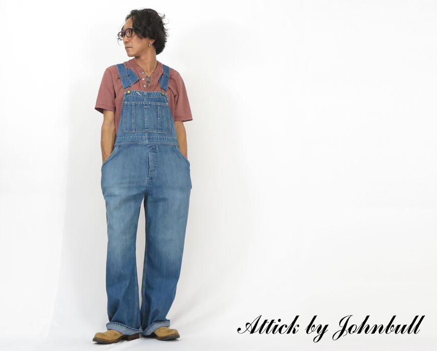 ATTICK BY JOHNBULL ジョンブルデニム　オーバーオール Attick by Johnbull】大人が着たいデニムオーバーオール