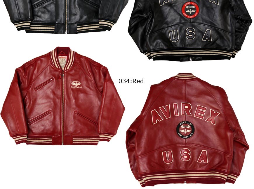 AVIREX（アヴィレックス） アビレックス ラムレザー スタジアム