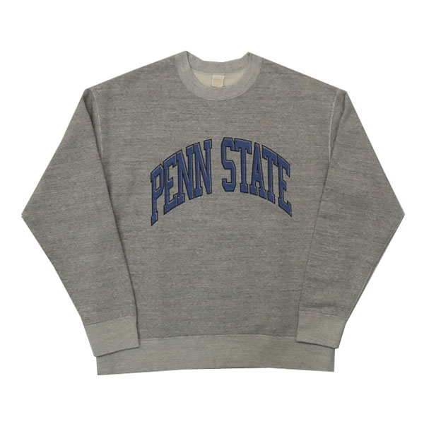 バーンズ BARNS 長袖 吊り編み ワイドクルー スウェット PENN STATE プリント BR-23120 br-23120_1.jpg