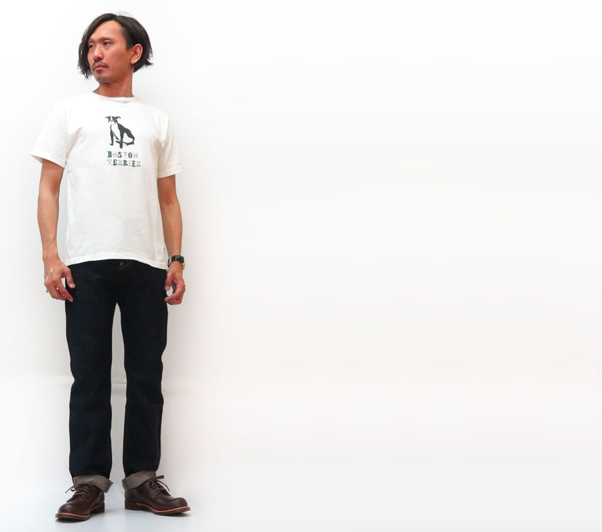 バーンズ BARNS 半袖 プリント Tシャツ MASASHITAKEDA コラボ BR-7944