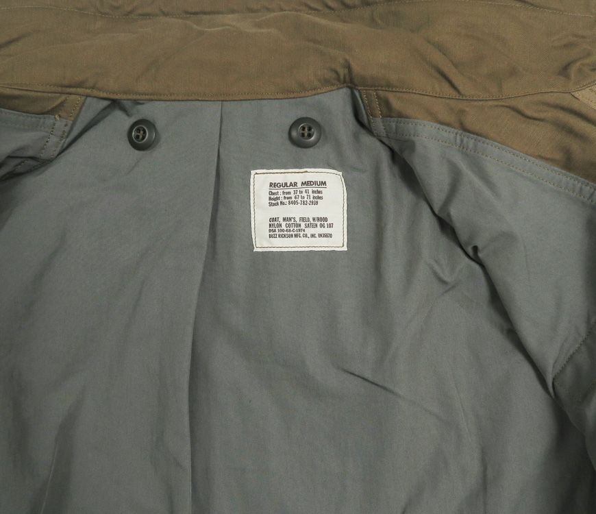 Buzz Rickson's M-65 フィールドコート ARMOR IN COMMAND BR15918