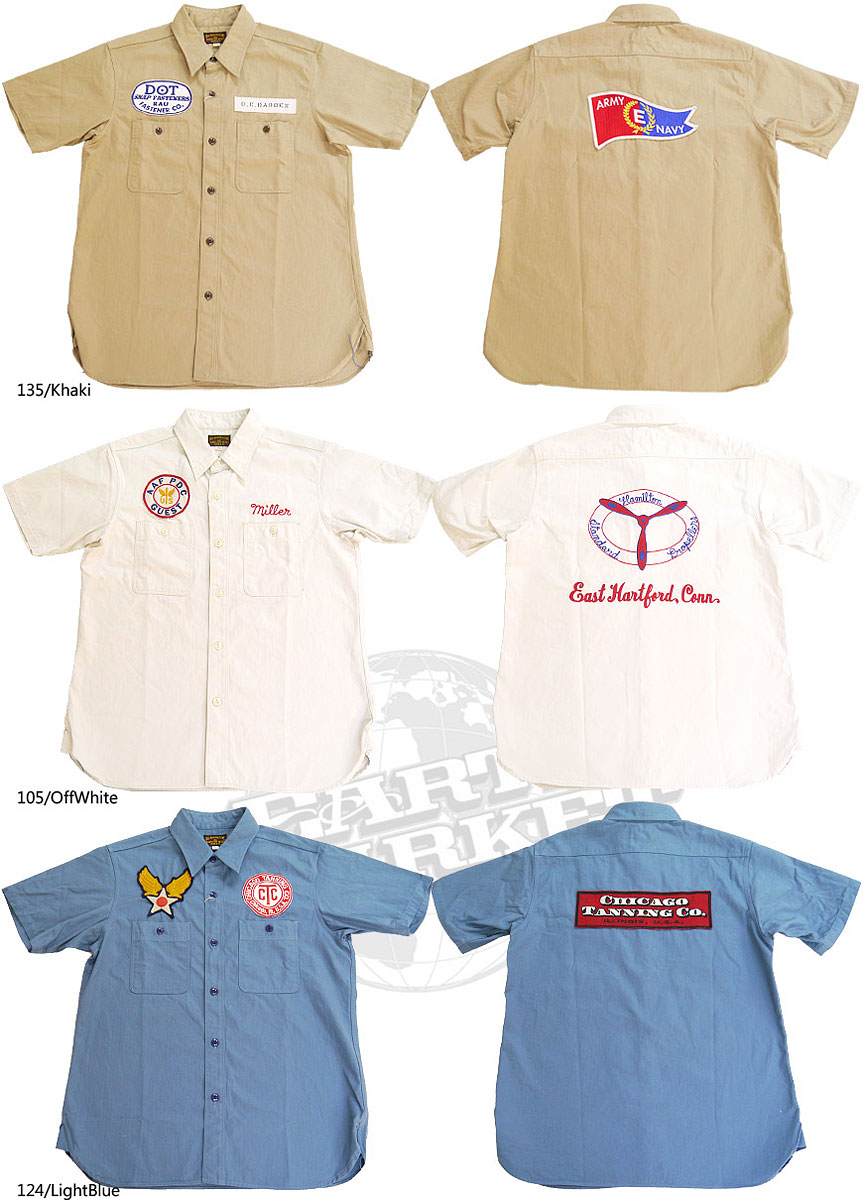 Buzz Rickson's コントラクターシャツ 半袖 ヘリンボーン Buzz Rickson's コントラクターシャツ 半袖 ヘリンボーン - メルカリ