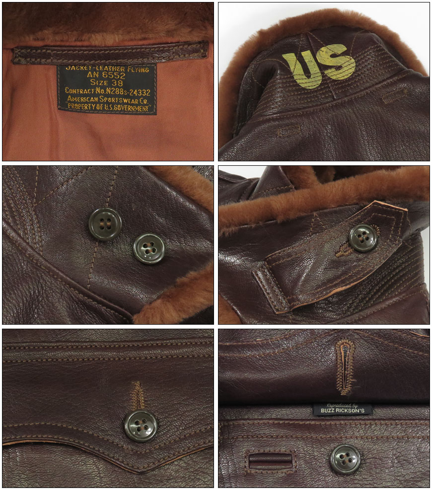 BUZZ RICKSON'S バズリクソンズ Buzz Rickson's Type AN6552 レザー