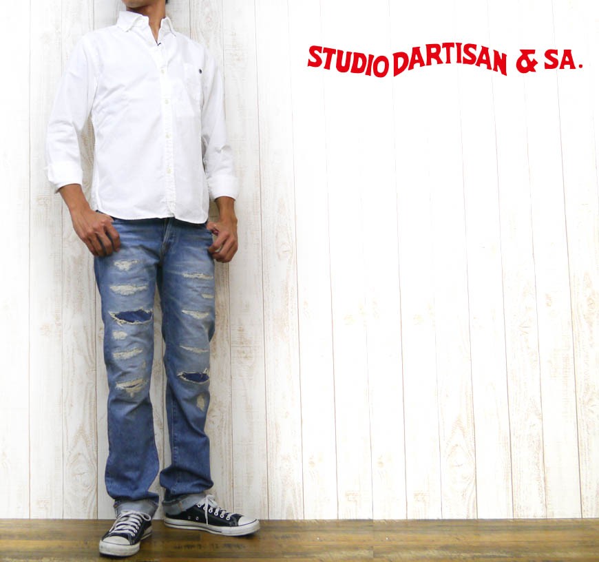 ステュディオ・ダ・ルチザン STUDIO DARTISAN リメイクジーンズ タイト 