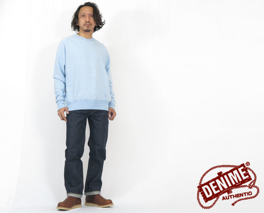 DENIME ドゥニーム WAREHOUSE ウェアハウス 4本針 ラグランクルーネック スウェット フラットシーマー Lot.269 Denime（ドゥニーム） WAREHOUSE ウェアハウス 4本針 ラグランクルー