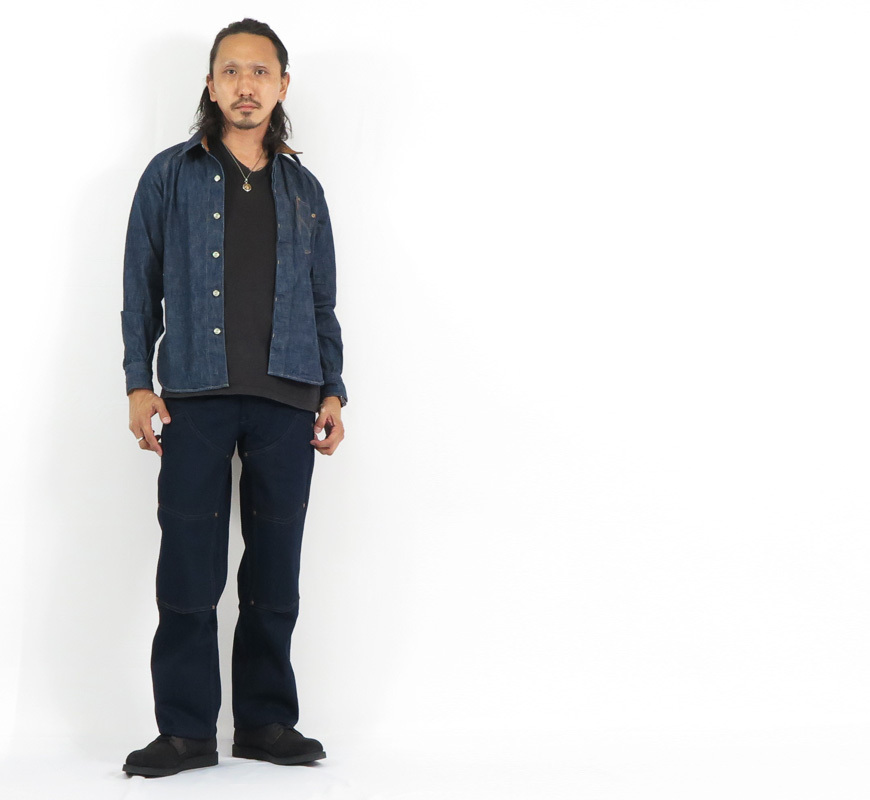 DELUXEWARE（デラックスウエア） デラックスウェア ロゴ刺繍 10.5oz