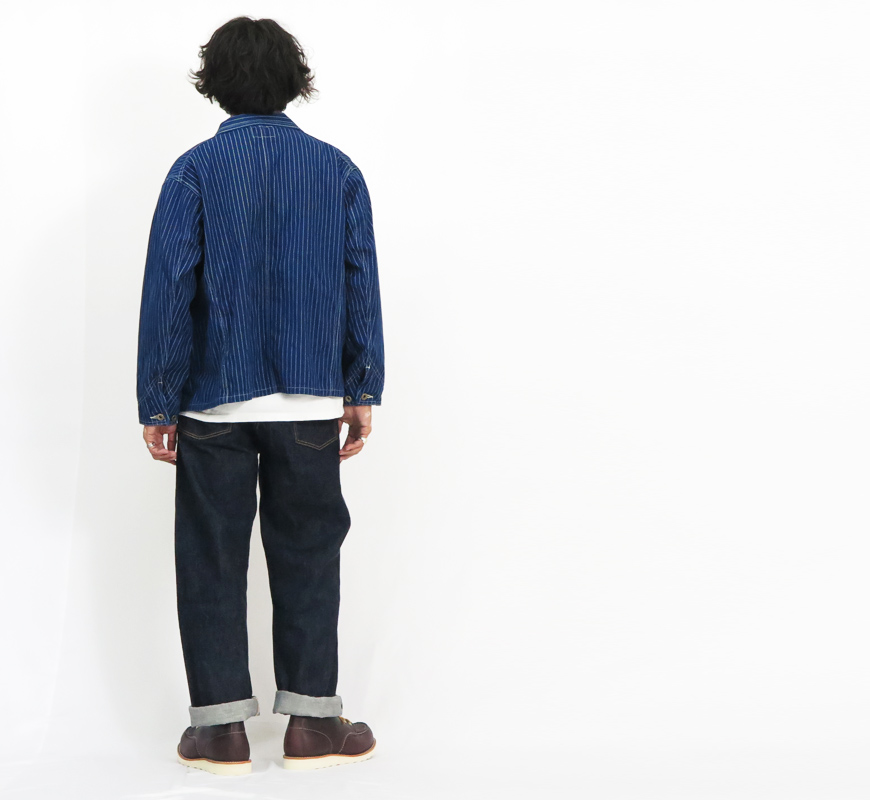 FULLCOUNT（フルカウント） インディゴ ウォバッシュストライプ