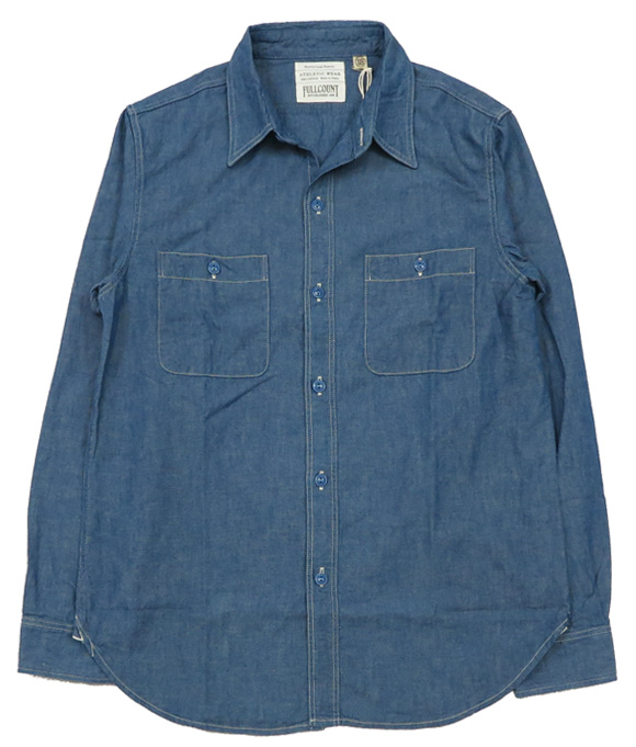 FULLCOUNT フルカウント 5oz シャンブレー 長袖 ワーク シャツ