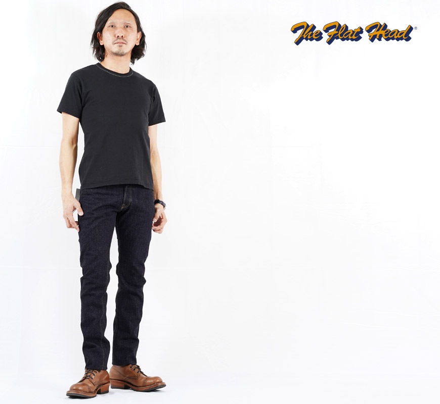 フラットヘッド THE FLAT HEAD 14.5oz デニム タイトテーパード 